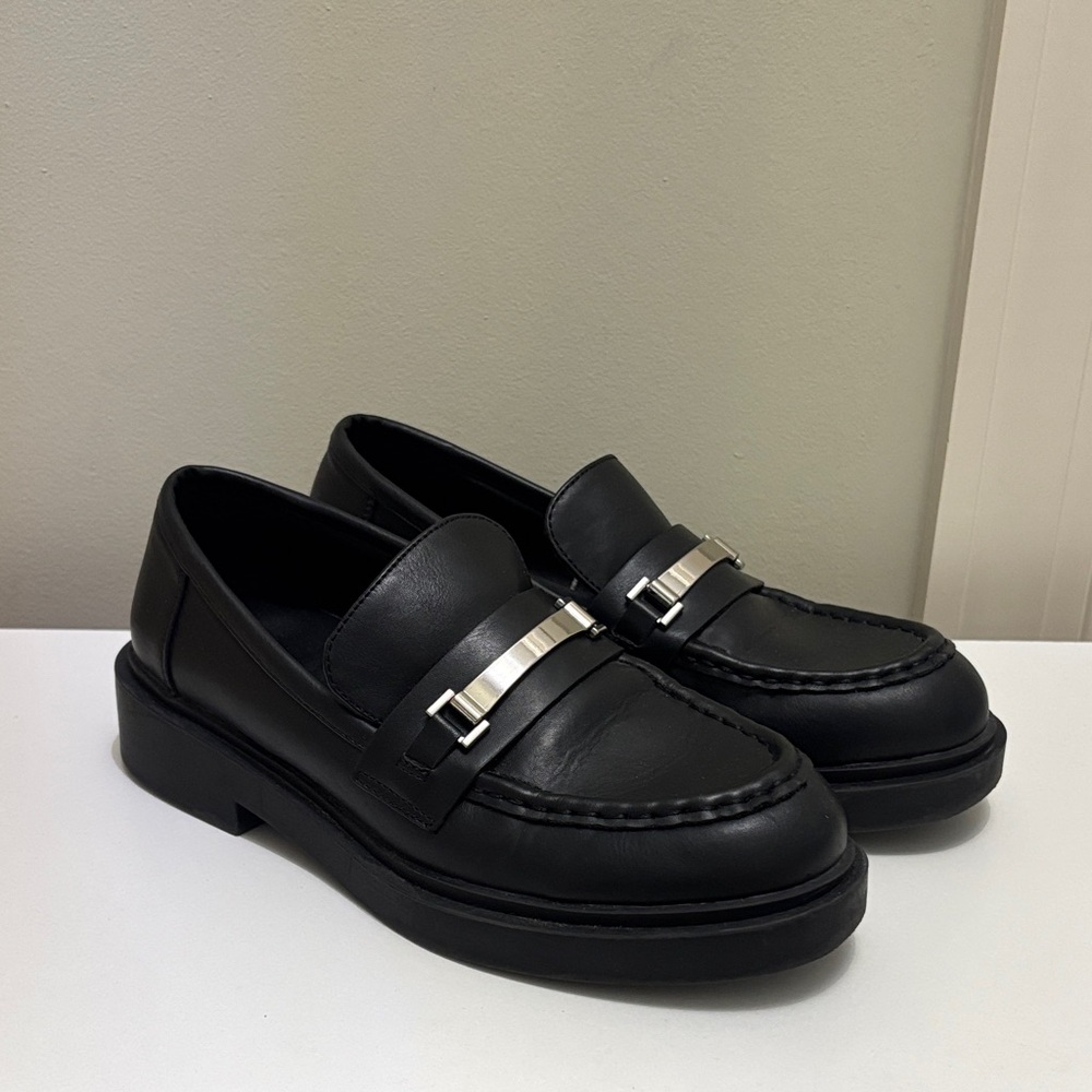 Madden Girl Black Loafers
